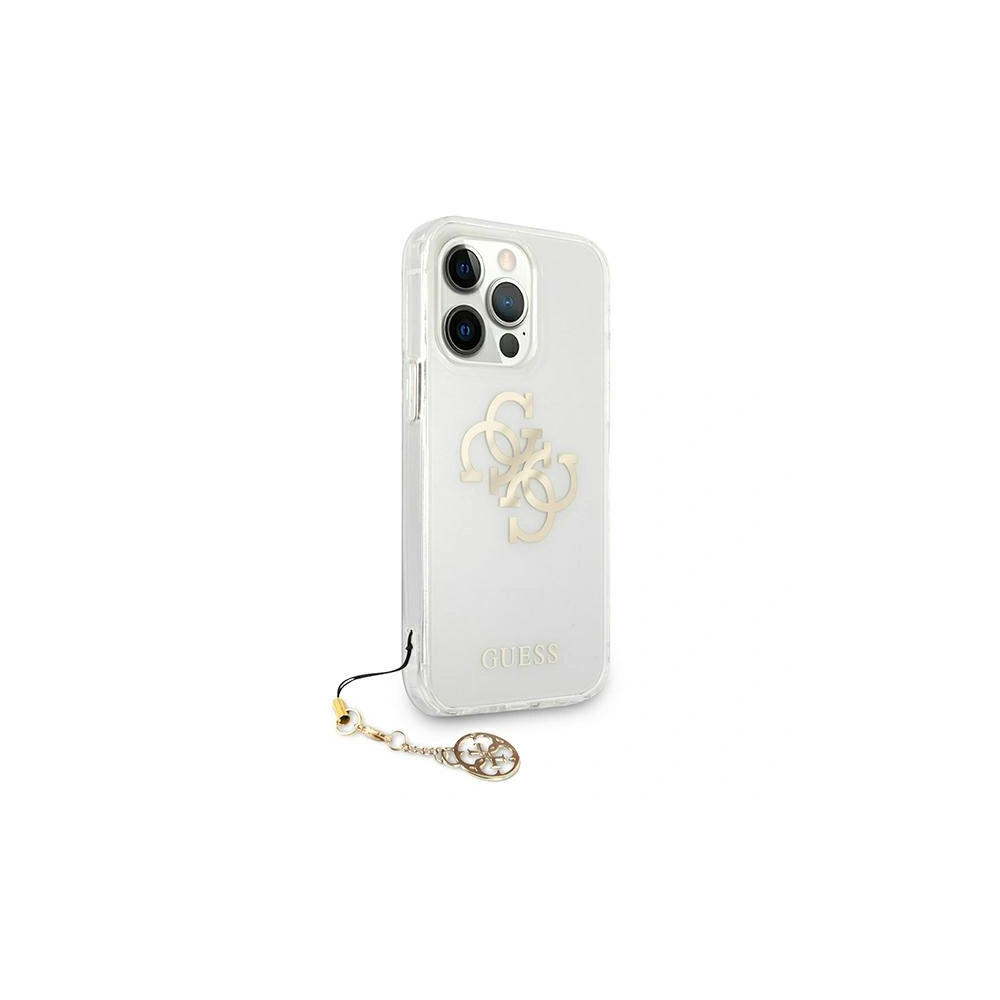 Hurtownia GSM - Etui Guess GUHCP13LKS4GGO Apple iPhone 13 Pro Transparent hardcase 4G Gold Charms Collection - GUE1302CL - {ean13} - Hurt