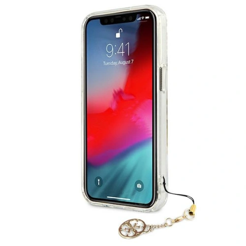 Etui Guess GUHCP13LKS4GGO Apple iPhone 13 Pro Transparent hardcase 4G Gold Charms Collection