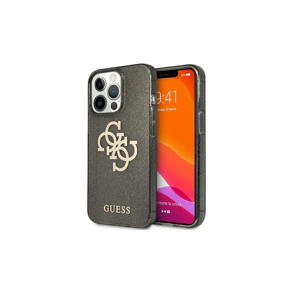 Hurtownia GSM - Etui Guess GUHCP13LPCUGL4GBK Apple iPhone 13 Pro černý/black hard case Glitter 4G Big Logo - GUE1303BLK - {ean13} - Hurt