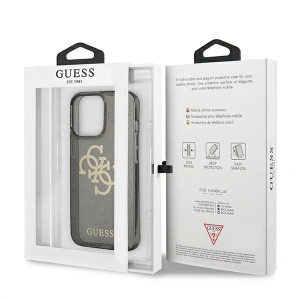 Etui Guess GUHCP13LPCUGL4GBK Apple iPhone 13 Pro czarny/black hard case Glitter 4G Big Logo