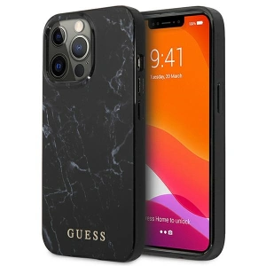 Etui Guess GUHCP13LPCUMABK Apple iPhone 13 Pro czarny/black hardcase Marble