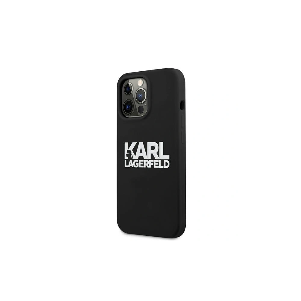 Hurtownia GSM - Etui Karl Lagerfeld KLHCP13LSLKLRBK Apple iPhone 13 Pro Silicone Stack Logo czarny/black - KLD664BLK - {ean13} - Hurt