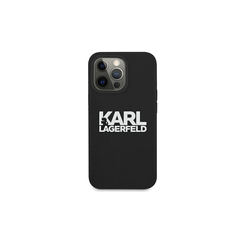 Hurtownia GSM - Etui Karl Lagerfeld KLHCP13LSLKLRBK Apple iPhone 13 Pro Silicone Stack Logo czarny/black - KLD664BLK - {ean13} - Hurt