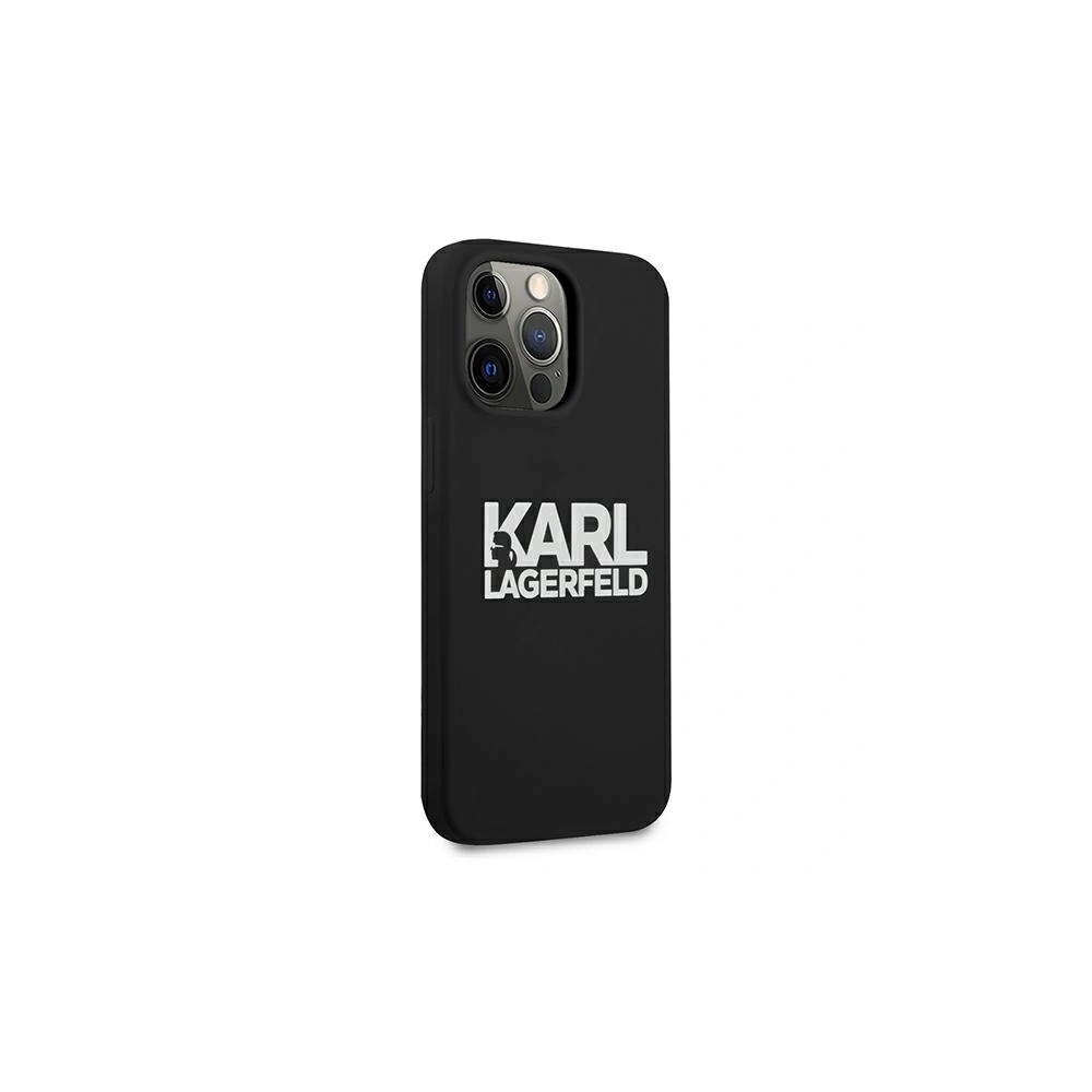 Hurtownia GSM - Etui Karl Lagerfeld KLHCP13LSLKLRBK Apple iPhone 13 Pro Silicone Stack Logo czarny/black - KLD664BLK - {ean13} - Hurt