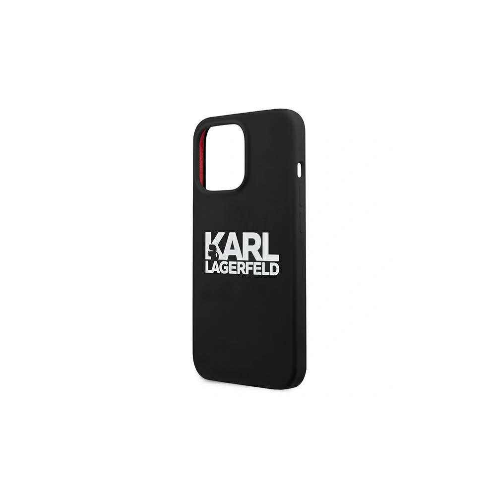 Hurtownia GSM - Etui Karl Lagerfeld KLHCP13LSLKLRBK Apple iPhone 13 Pro Silicone Stack Logo czarny/black - KLD664BLK - {ean13} - Hurt