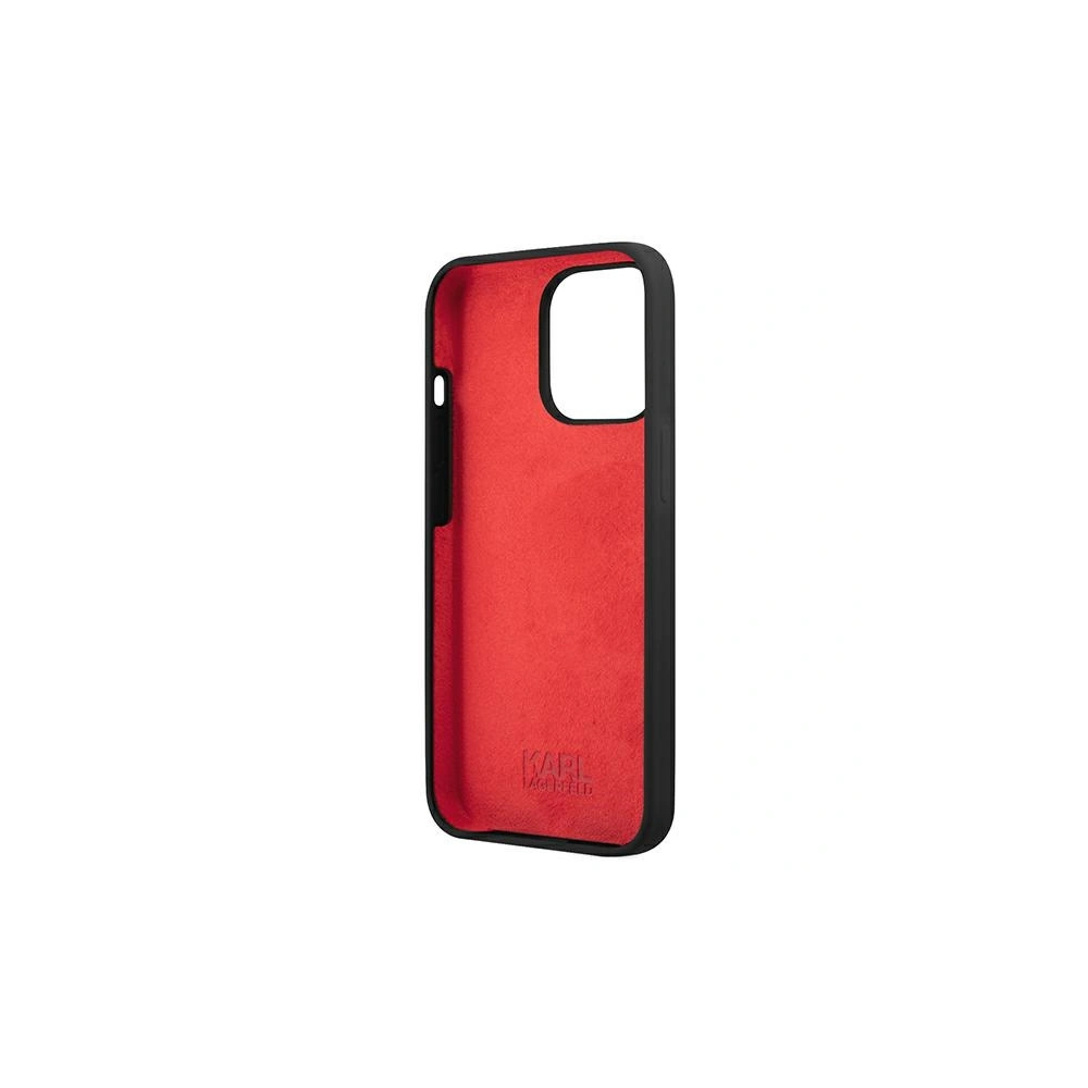 Hurtownia GSM - Etui Karl Lagerfeld KLHCP13LSLKLRBK Apple iPhone 13 Pro Silicone Stack Logo czarny/black - KLD664BLK - {ean13} - Hurt
