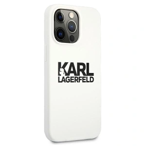 Etui Karl Lagerfeld KLHCP13LSLKLWH Apple iPhone 13 Pro Silicone Stack Logo biały/white