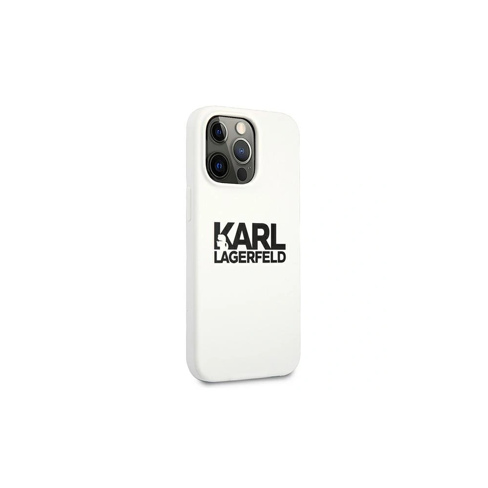 Hurtownia GSM - Etui Karl Lagerfeld KLHCP13LSLKLWH Apple iPhone 13 Pro Silicone Stack Logo biały/white - KLD665WHT - {ean13} - Hurt
