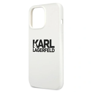 Etui Karl Lagerfeld KLHCP13LSLKLWH Apple iPhone 13 Pro Silicone Stack Logo biały/white