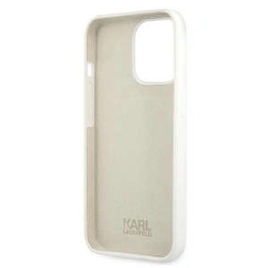 Etui Karl Lagerfeld KLHCP13LSLKLWH Apple iPhone 13 Pro Silicone Stack Logo biały/white