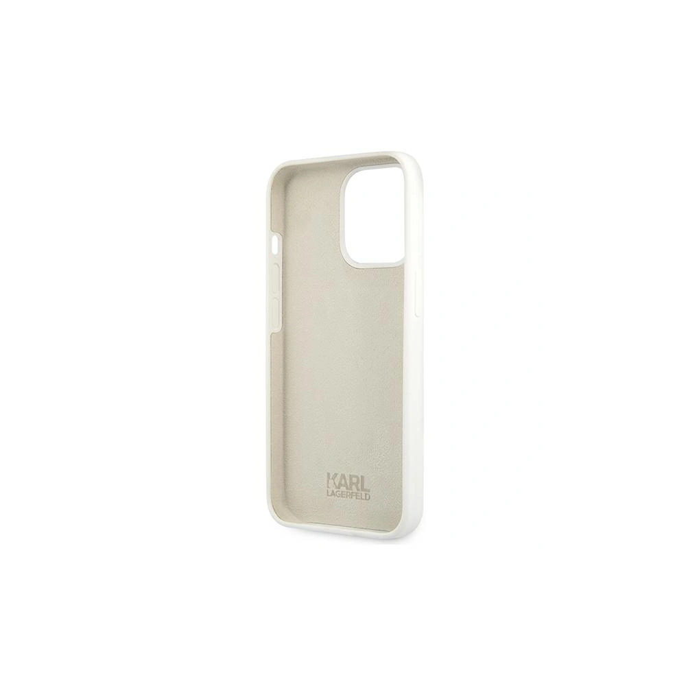 Hurtownia GSM - Etui Karl Lagerfeld KLHCP13LSLKLWH Apple iPhone 13 Pro Silicone Stack Logo biały/white - KLD665WHT - {ean13} - Hurt