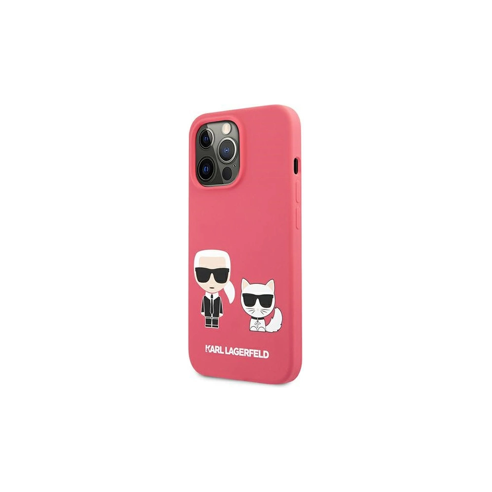 Hurtownia GSM - Etui Karl Lagerfeld KLHCP13LSSKCP Apple iPhone 13 Pro hardcase różowy/pink Silicone Karl & Choupette - KLD666PNK - {ean13} - Hurt