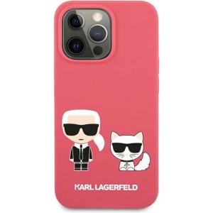 Etui Karl Lagerfeld KLHCP13LSSKCP Apple iPhone 13 Pro hardcase różowy/pink Silicone Karl & Choupette