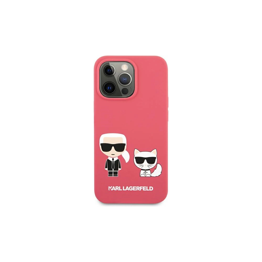 Hurtownia GSM - Etui Karl Lagerfeld KLHCP13LSSKCP Apple iPhone 13 Pro hardcase růžový/pink silikon Karl & Choupette - KLD666PNK - {ean13} - Hurt