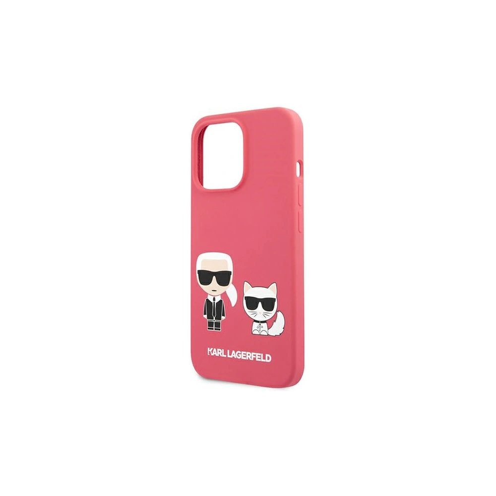 Hurtownia GSM - Etui Karl Lagerfeld KLHCP13LSSKCP Apple iPhone 13 Pro hardcase różowy/pink Silicone Karl & Choupette - KLD666PNK - {ean13} - Hurt
