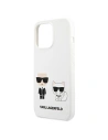 Hurtownia GSM - Etui Karl Lagerfeld KLHCP13LSSKCW Apple iPhone 13 Pro hardcase biały/white Silicone Karl & Choupette - KLD667WHT - {ean13} - Hurt