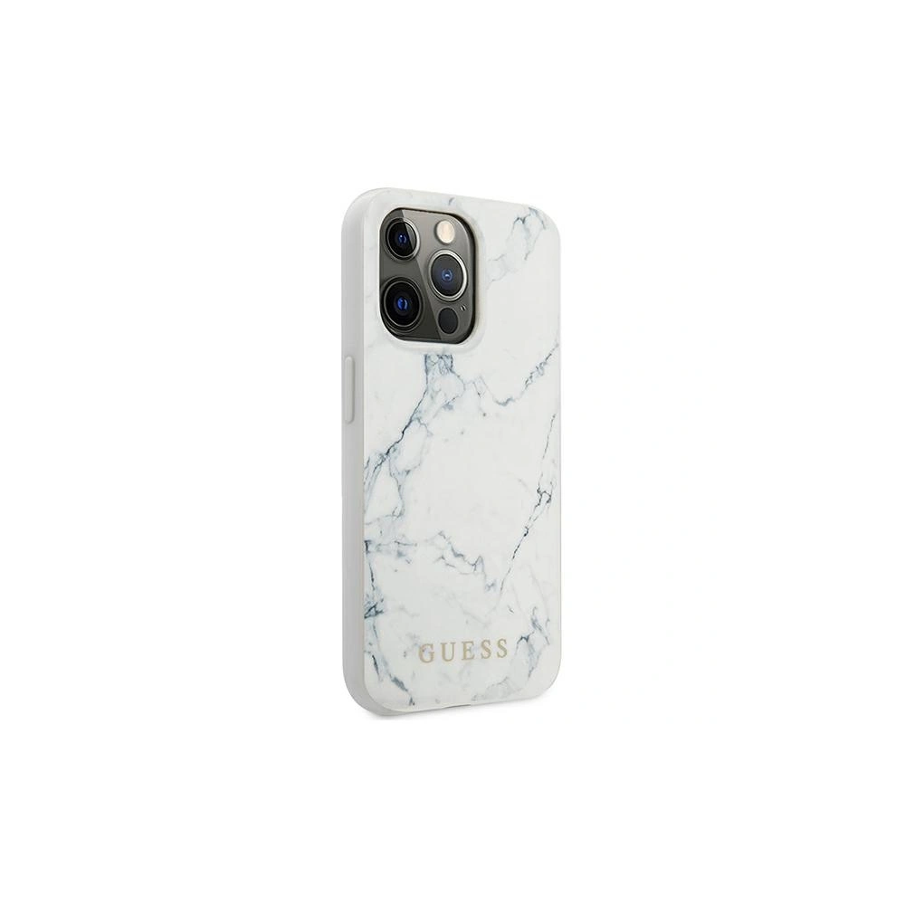 Hurtownia GSM - Etui Guess GUHCP13LPCUMAWH Apple iPhone 13 Pro bílý/white hardcase Marble - GUE1306WHT - {ean13} - Hurt