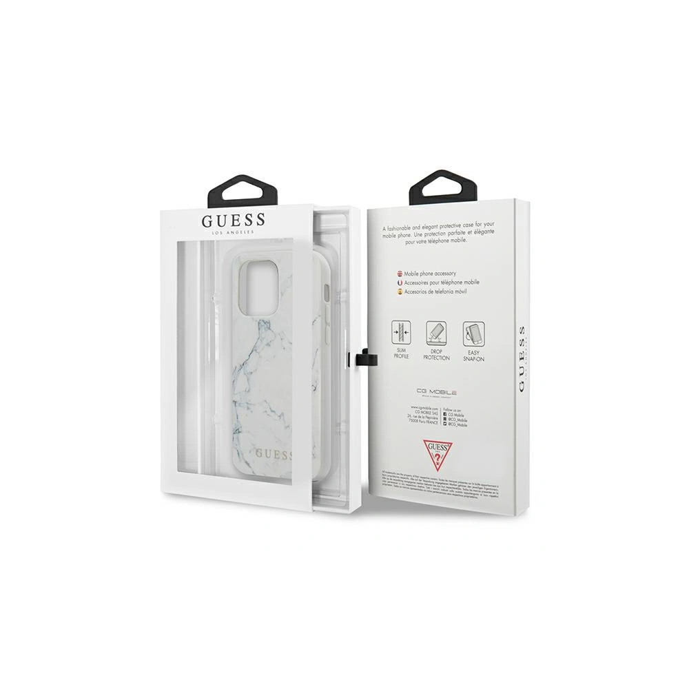 Hurtownia GSM - Etui Guess GUHCP13LPCUMAWH Apple iPhone 13 Pro bílý/white hardcase Marble - GUE1306WHT - {ean13} - Hurt
