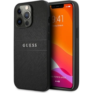 Etui Guess GUHCP13LPSASBBK Apple iPhone 13 Pro czarny/black Saffiano Strap