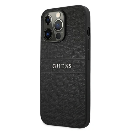 Etui Guess GUHCP13LPSASBBK Apple iPhone 13 Pro czarny/black Saffiano Strap