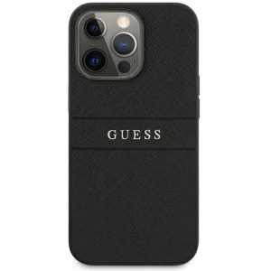 Guess GUHCP13LPSASBBK Apple iPhone 13 Pro black Saffiano Strap