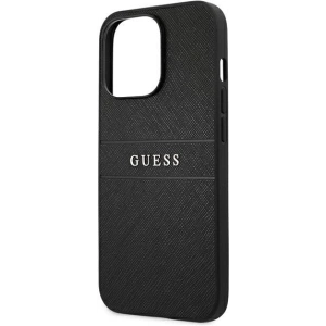 Guess GUHCP13LPSASBBK Apple iPhone 13 Pro black Saffiano Strap
