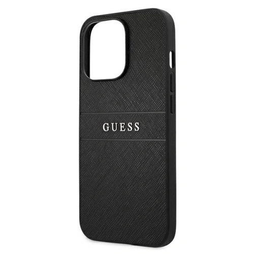 Etui Guess GUHCP13LPSASBBK Apple iPhone 13 Pro czarny/black Saffiano Strap