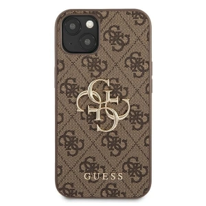 Etui Guess GUHCP13M4GMGBR Apple iPhone 13 brązowy/brown hardcase 4G Big Metal Logo