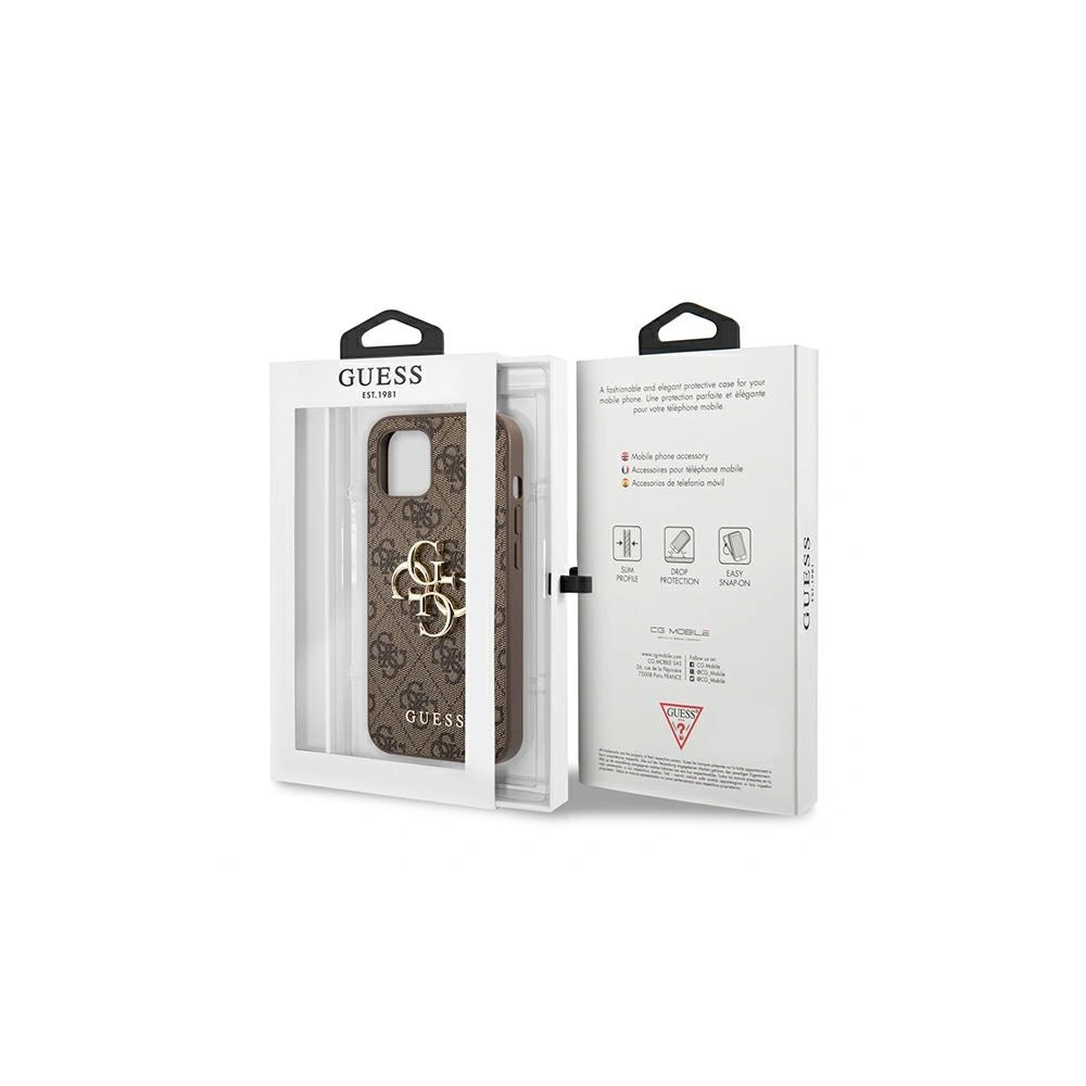 Wholesale Guess GUHCP13M4GMGBR Apple iPhone 13 brown hardcase 4G Big Metal Logo - GUE1310BR - {ean13} - Hurt