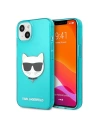 Karl Lagerfeld KLHCP13MCHTRB Apple iPhone 13 blue hardcase Glitter Choupette Fluo