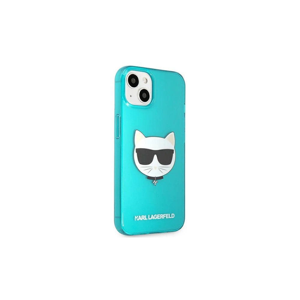 Hurtownia GSM - Etui Karl Lagerfeld KLHCP13MCHTRB Apple iPhone 13 niebieski/blue hardcase Glitter Choupette Fluo - KLD668BLU - {ean13} - Hurt