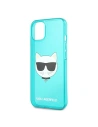 Wholesale Karl Lagerfeld KLHCP13MCHTRB Apple iPhone 13 blue hardcase Glitter Choupette Fluo - KLD668BLU - {ean13} - Hurt