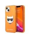 Karl Lagerfeld KLHCP13MCHTRO Apple iPhone 13 orange hardcase Glitter Choupette Fluo