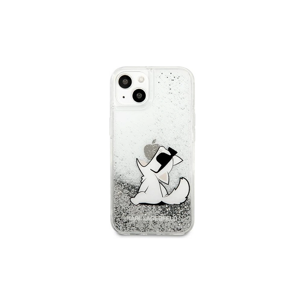 Hurtownia GSM - Etui Karl Lagerfeld KLHCP13MGCFS Apple iPhone 13 srebrny/silver hardcase Liquid Glitter Choupette Fun - KLD671SLV - {ean13} - Hurt
