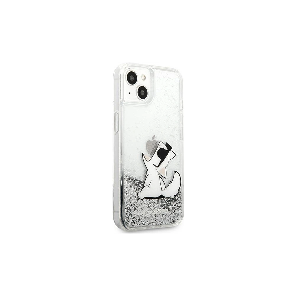 Hurtownia GSM - Etui Karl Lagerfeld KLHCP13MGCFS Apple iPhone 13 srebrny/silver hardcase Liquid Glitter Choupette Fun - KLD671SLV - {ean13} - Hurt