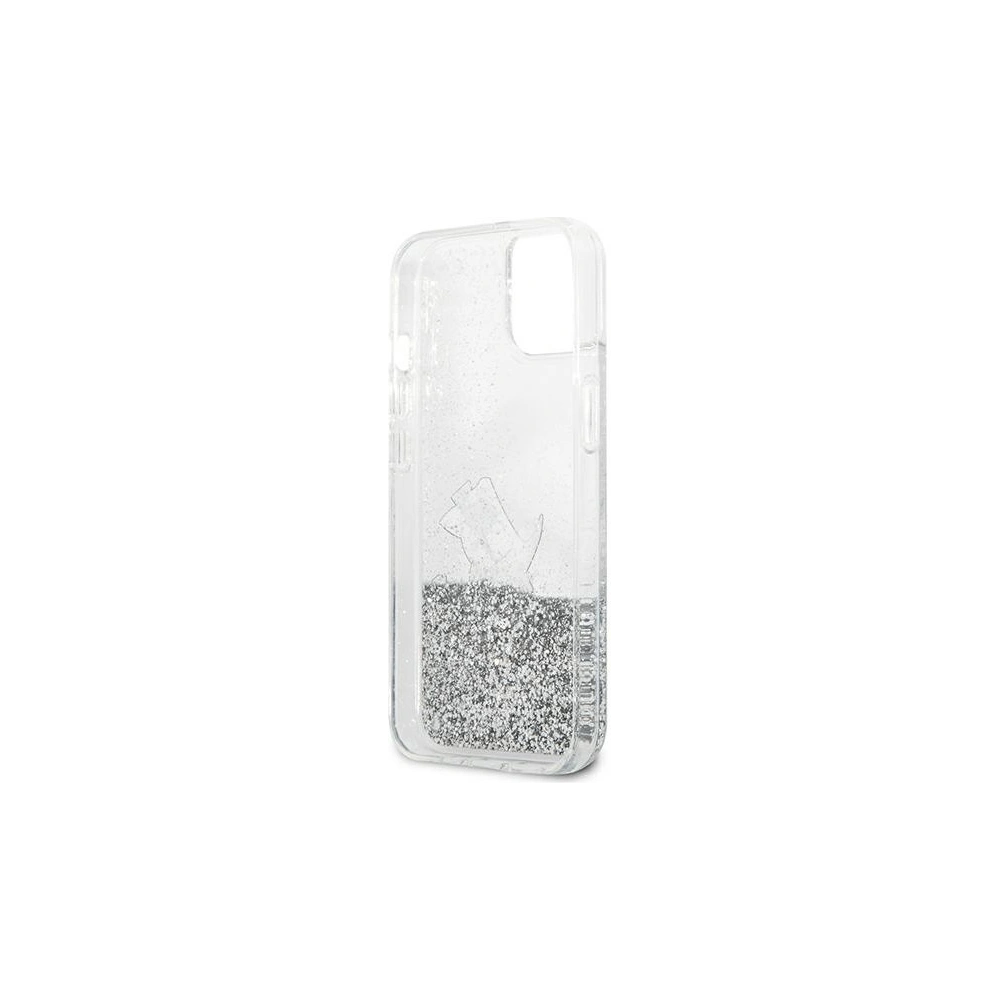 Hurtownia GSM - Etui Karl Lagerfeld KLHCP13MGCFS Apple iPhone 13 srebrny/silver hardcase Liquid Glitter Choupette Fun - KLD671SLV - {ean13} - Hurt