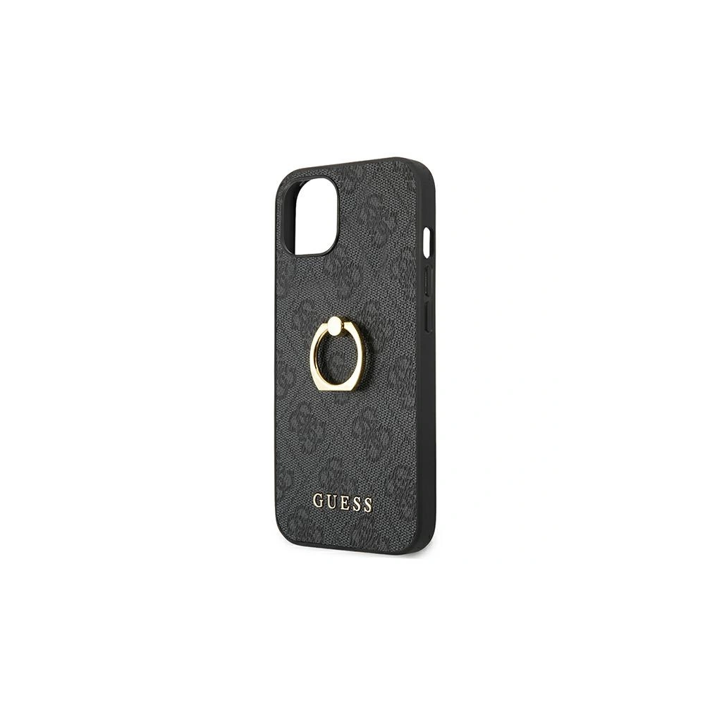 Wholesale Guess GUHCP13M4GMRGR Apple iPhone 13 grey hardcase 4G with ring stand - GUE1311GRY - {ean13} - Hurt