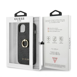 Etui Guess GUHCP13M4GMRGR Apple iPhone 13 szary/grey hardcase 4G with ring stand