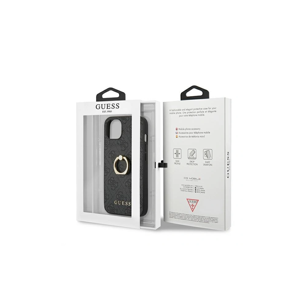 Hurtownia GSM - Etui Guess GUHCP13M4GMRGR Apple iPhone 13 szary/grey hardcase 4G with ring stand - GUE1311GRY - {ean13} - Hurt