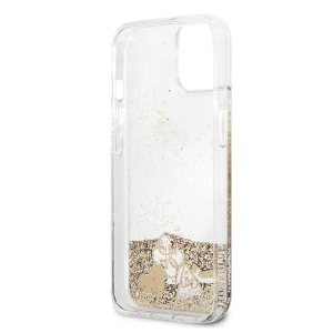 Etui Guess GUHCP13MGLHFLGO Apple iPhone 13 gold/złoty hardcase Glitter Charms