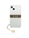 Hurtownia GSM - Etui Guess GUHCP13MKB4GBR Apple iPhone 13 Transparent hardcase 4G Brown Strap Charm - GUE1313CL - {ean13} - Hurt