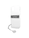 Wholesale Guess GUHCP13MKB4GGR Apple iPhone 13 Transparent hardcase 4G Grey Strap Charm - GUE1314CL - {ean13} - Hurt