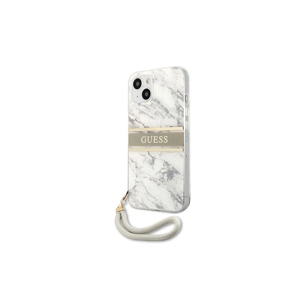 Hurtownia GSM - Etui Guess GUHCP13MKMABGR Apple iPhone 13 šedý/grey hardcase Marble Strap Collection - GUE1315GRY - {ean13} - Hurt