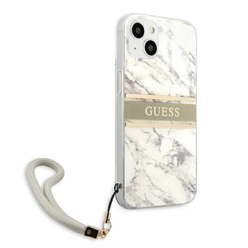 Etui Guess GUHCP13MKMABGR Apple iPhone 13 szary/grey hardcase Marble Strap Collection