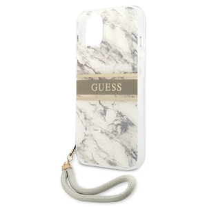 Etui Guess GUHCP13MKMABGR Apple iPhone 13 szary/grey hardcase Marble Strap Collection