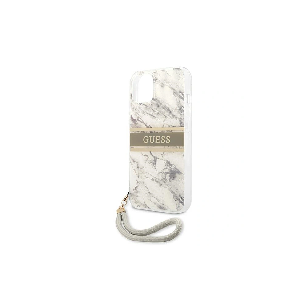 Hurtownia GSM - Etui Guess GUHCP13MKMABGR Apple iPhone 13 šedý/grey hardcase Marble Strap Collection - GUE1315GRY - {ean13} - Hurt
