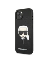 Wholesale Karl Lagerfeld KLHCP13MSAKHBK Apple iPhone 13 black hardcase Saffiano Ikonik Karl`s Head - KLD674BLK - {ean13} - Hurt