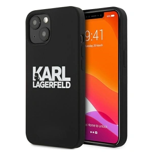 Etui Karl Lagerfeld KLHCP13MSLKLRBK Apple iPhone 13 Silicone Stack Logo czarny/black