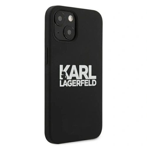 Etui Karl Lagerfeld KLHCP13MSLKLRBK Apple iPhone 13 Silicone Stack Logo czarny/black
