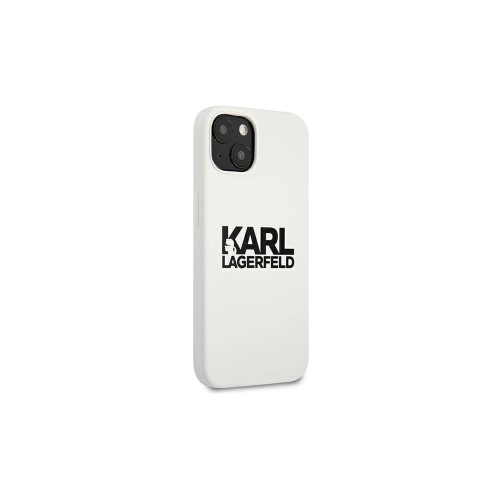 Hurtownia GSM - Etui Karl Lagerfeld KLHCP13MSLKLWH Apple iPhone 13 Silicone Stack Logo biały/white - KLD676WHT - {ean13} - Hurt